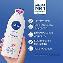 Wygładzający balsam do ciała - NIVEA Body Lotion Rose Touch — Zdjęcie N2