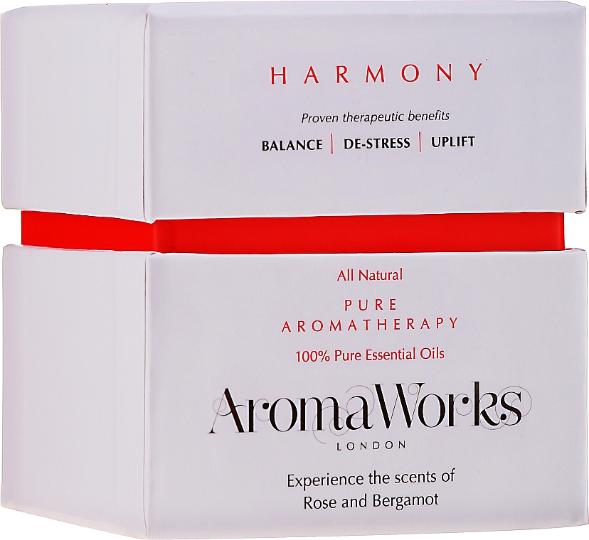 Świeca zapachowa Róża i bergamotka - AromaWorks Harmony Candle — Zdjęcie N2