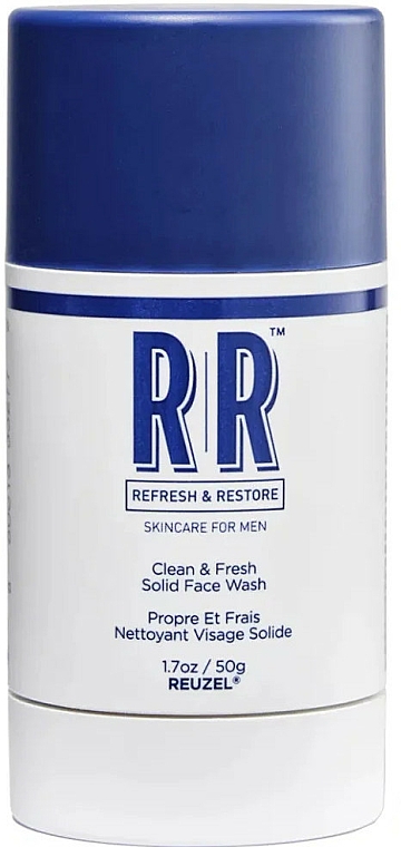 Odświeżający sztyft do mycia twarzy - Reuzel Refresh & Restore Clean & Fresh Solid Face Wash Stick — Zdjęcie N1