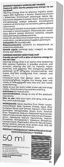 Energetyzująca mgiełka do twarzy - APIS Professional Advanced Skin Care Morning Energy Shot Face Mist — Zdjęcie N2