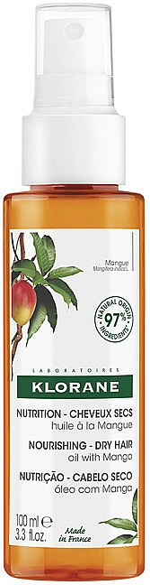 Odżywczy olejek do włosów suchych z olejem mango - Klorane Mango Oil — Zdjęcie N1