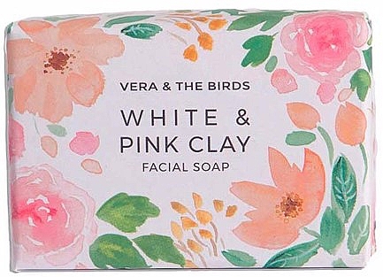 Mydło do twarzy z białej i różowej glinki - Vera And The Birds White & Pick Clay Facial Soap — Zdjęcie N1