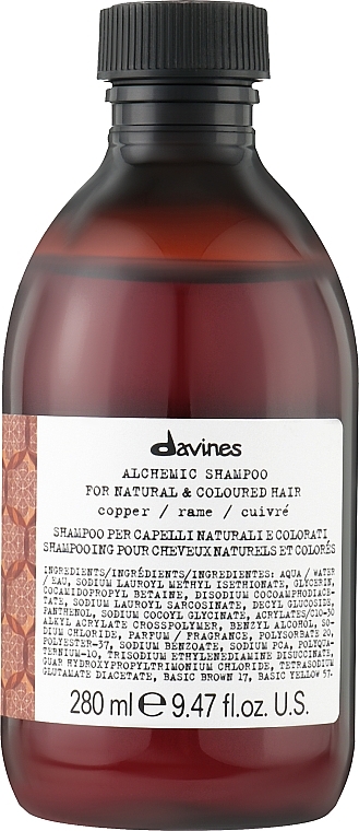 Szampon do włosów miedzianych - Davines Alchemic Shampoo — Zdjęcie N1