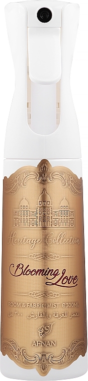 Spray do domu - Afnan Perfumes Heritage Collection Blooming Love Room & Fabric Mist  — Zdjęcie N1