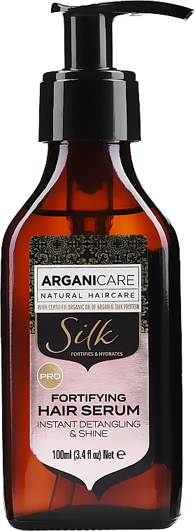 Serum do włosów - Arganicare Silk Fortifying Hair Serum — Zdjęcie N1