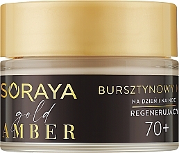 Bursztynowy krem regenerujący do twarzy na dzień i na noc 70+ - Soraya Gold Amber — Zdjęcie N1