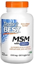 Suplement diety MSM - Doctor's Best MSM With OptiMSM 1000 Mg — Zdjęcie N2