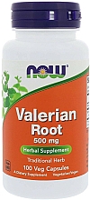Kup Ekstrakt z korzenia kozłka lekarskiego w kapsułkach - Now Foods Valerian Root Extract 500mg Veg Capsules