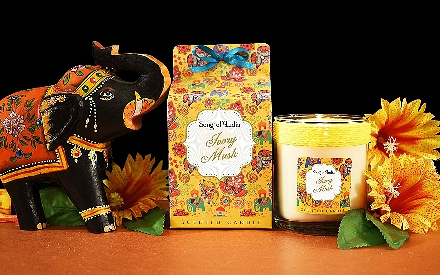 Zapachowa świeca Białe piżmo - Song of India Ivory Musk Scented Candle — Zdjęcie N3