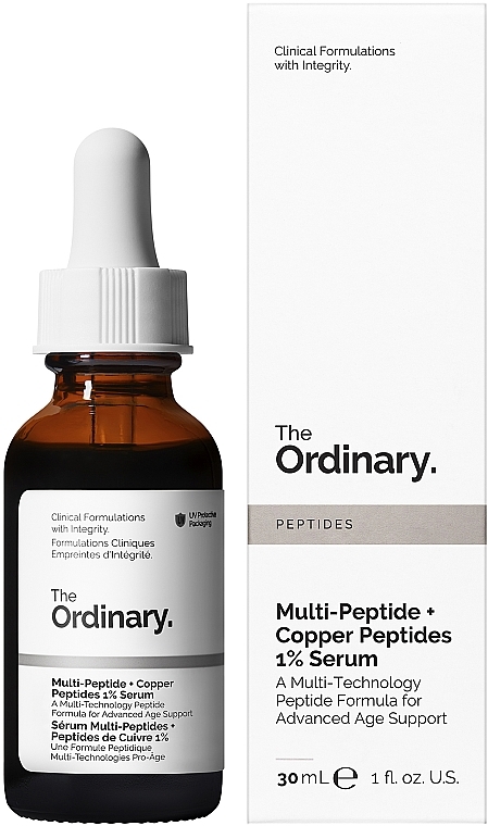 Rozjaśniające serum przeciwzmarszczkowe do twarzy - The Ordinary Multi-Peptide + Copper Peptides 1% — Zdjęcie N2