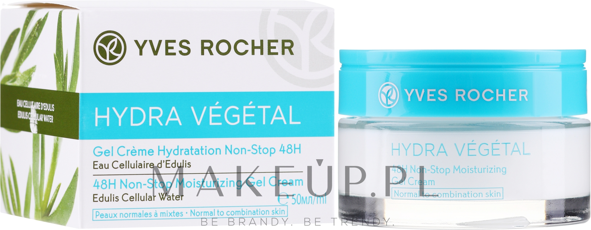 Intensywnie nawilżający żelowy krem do twarzy - Yves Rocher Hydra Vegetal Cream — Zdjęcie 50 ml