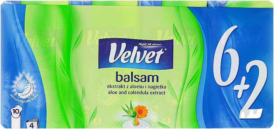 Delikatne chusteczki higieniczne - Velvet Balsam Tissue — Zdjęcie N1