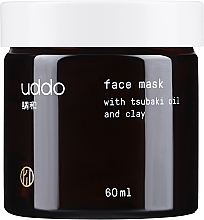 Oczyszczająca maseczka do twarzy z glinką - Uddo Face Mask With Tsubaki Oil And Clay — Zdjęcie N2