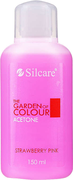 PRZECENA! Zmywacz do paznokci Truskawka - Silcare The Garden Of Colour Aceton Strawberry Pink * — фото N1