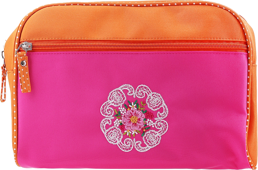 Kosmetyczka Mandala, 98161, różowo-pomarańczowa - Top Choice — Zdjęcie N1