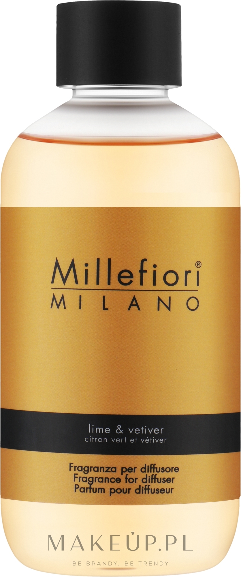 Wkład do dyfuzora zapachowego - Millefiori Milano Natural Lime & Vetiver Diffuser Refill — Zdjęcie 250 ml