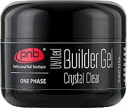 Jednofazowy żel budujący do paznokci - PNB Builder Gel Crystal Clear — Zdjęcie N1