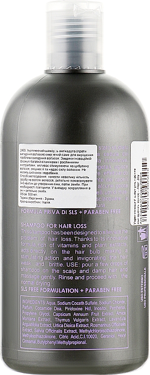 Szampon wzmacniający przeciw wypadaniu włosów - Alan Jey Anti-Caduta Shampoo — Zdjęcie N2