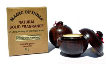 Naturalne perfumy w kremie, Precious Sandal - Shamasa — Zdjęcie N1