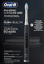 Elektryczna szczoteczka do zębów, czarna - Oral-B Braun Pulsonic Slim Luxe 4500 — Zdjęcie N1