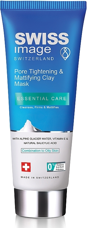Maska do twarzy - Swiss Image Essential Care Pore Tightening & Mattifying Clay Mask — Zdjęcie N1