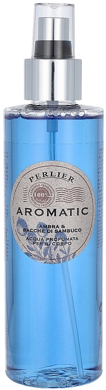 Woda perfumowana do ciała - Perlier Aromatic Amber & Elderberry Perfumed Body Water — Zdjęcie N1