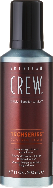 Pianka do stylizacji włosów - American Crew Techseries Control Foam — Zdjęcie N1