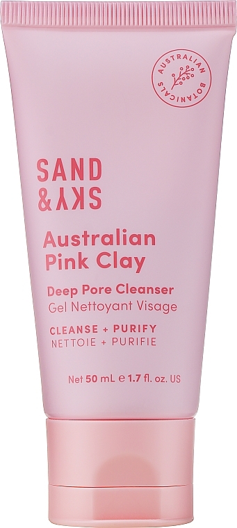 Różowa glinka głęboko oczyszczająca pory - Sand & Sky Australien Pink Clay Deep Pore Cleanser — Zdjęcie N2