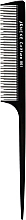 Grzebień ze szpikulcem z rzadkimi zębami, 21 cm, czarny - Janeke Professional Wide-Teeth Tail Comb — Zdjęcie N1