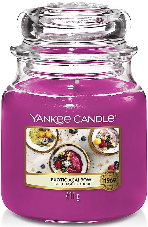 Świeca zapachowa w szkle - Yankee Candle Exotic Acai — Zdjęcie N2