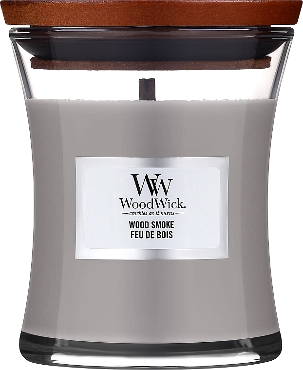Świeca zapachowa w szkle - WoodWick Hourglass Candle Wood Smoke — Zdjęcie N2