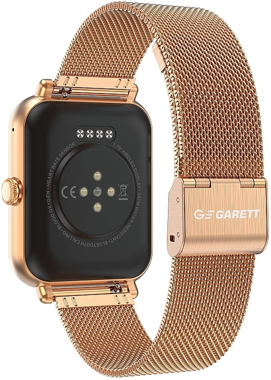 Smartwatch damski, złoty/metal - Garett Smartwatch GRC Classic — Zdjęcie N6