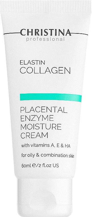 Nawilżający krem do skóry tłustej i mieszanej - Christina Elastin Collagen Placental Enzyme Moisture Cream