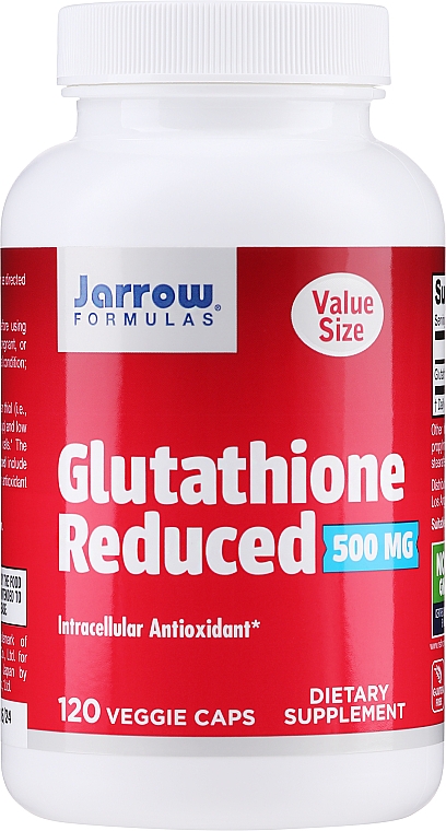 Suplement diety Glutation - Jarrow Formulas Glutathione Reduced 500mg — Zdjęcie N3
