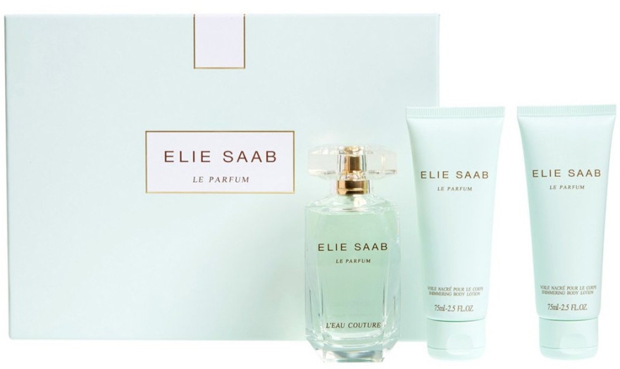 Elie Saab L'Eau Couture - Zestaw (edt 90 ml + 2 x b/lot 75ml)