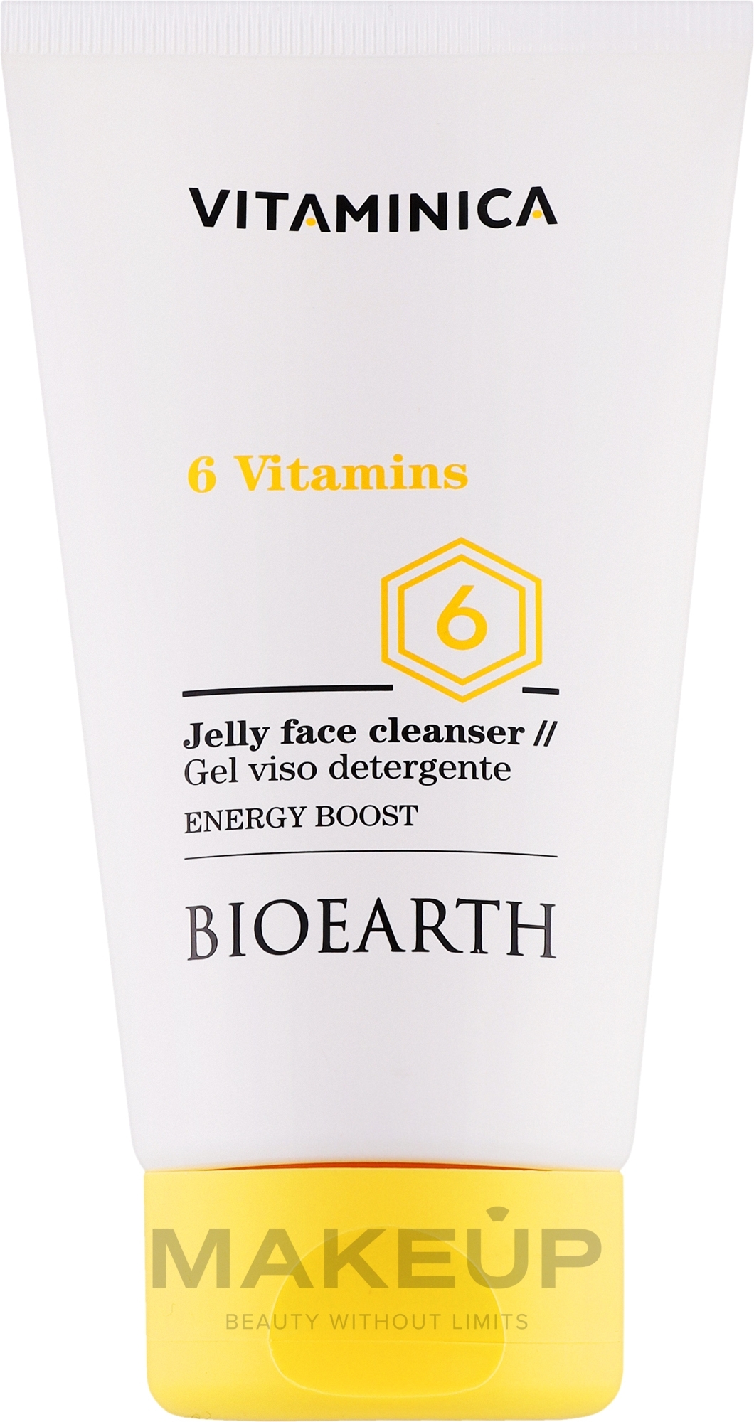 Żel do mycia twarzy - Bioearth Vitaminica 6 Vitamins Jelly Face Cleanser — Zdjęcie 150 ml