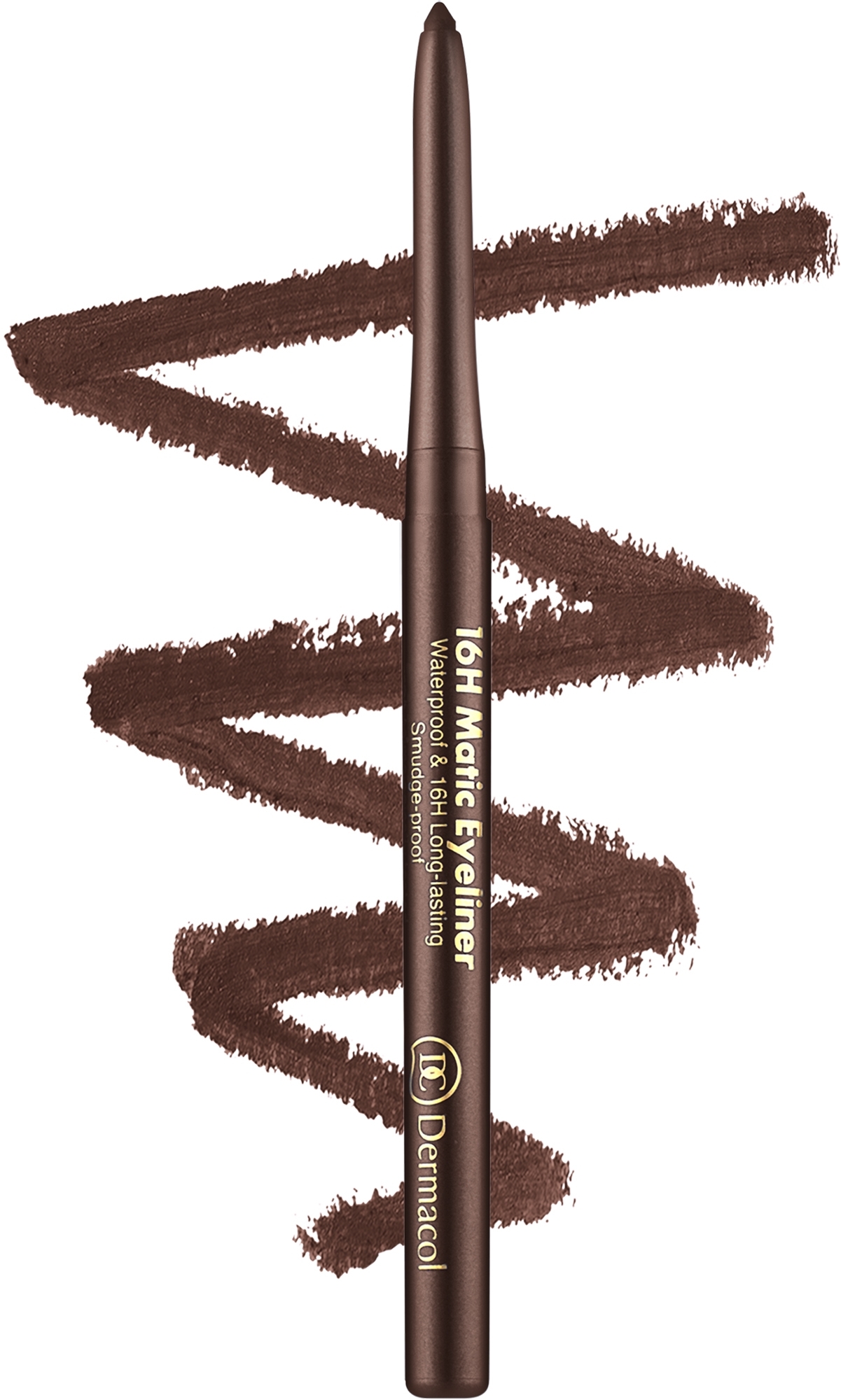 Automatyczna kredka wodoodporna do oczu - Dermacol 16H Matic Eyeliner — Zdjęcie 3 - Brown