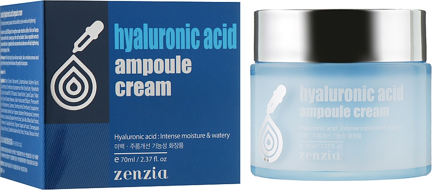 Funkcyjny krem ampułkowy z kwasem hialuronowym - Zenzia Hyaluronic Acid Ampoule Cream