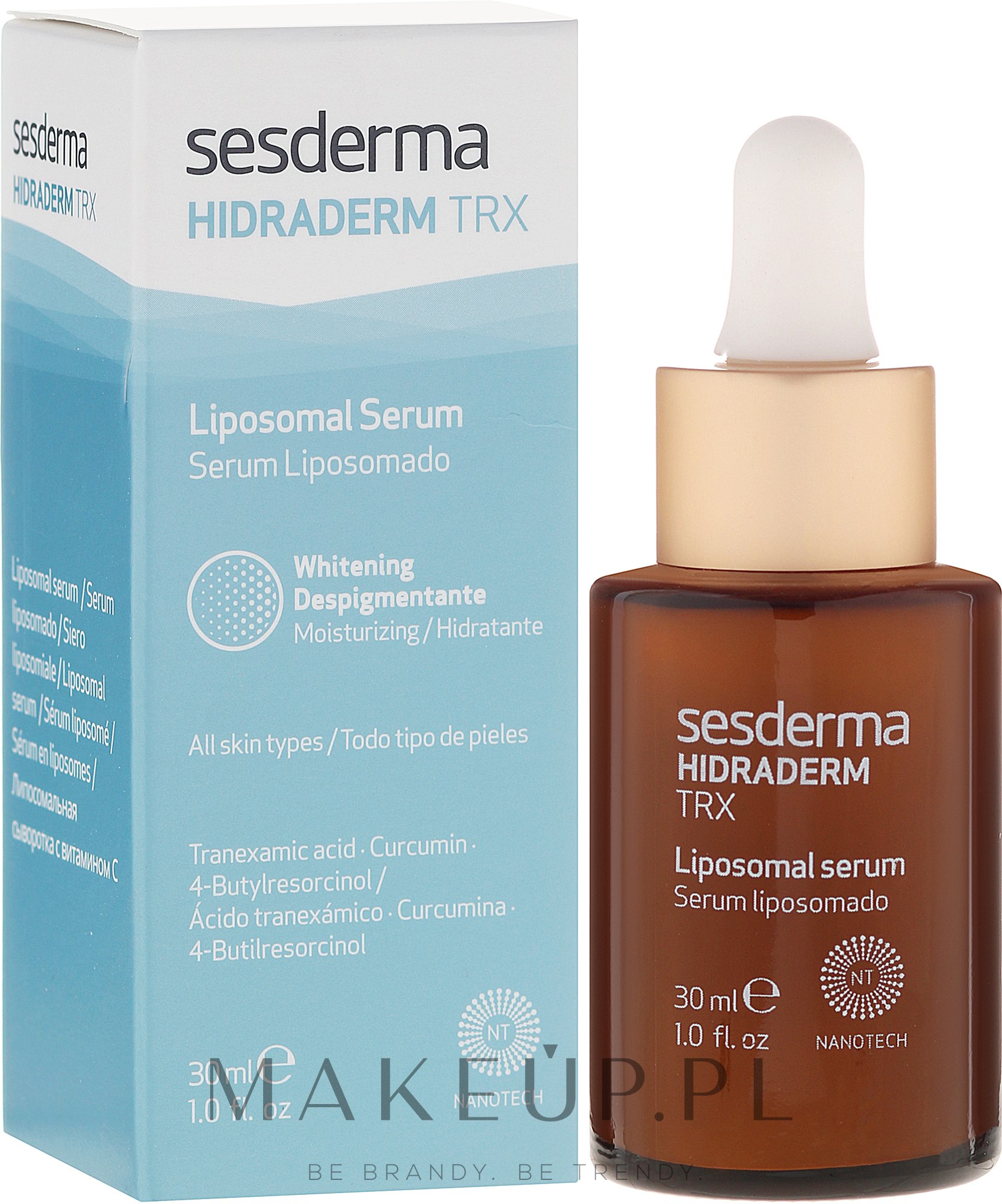 Rozjaśniająco-nawilżające serum liposomowe do twarzy - SesDerma Laboratories Hidraderm TRX Serum — Zdjęcie 30 ml