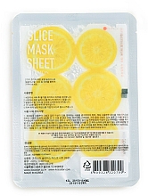 Maska na tkaninie do twarzy Cytryna - Kocostar Slice Mask Sheet Lemon — Zdjęcie N2