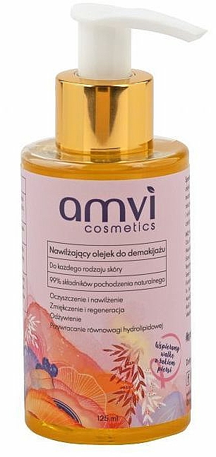Nawilżający olejek do demakijażu - Amvi Cosmetics — Zdjęcie N1