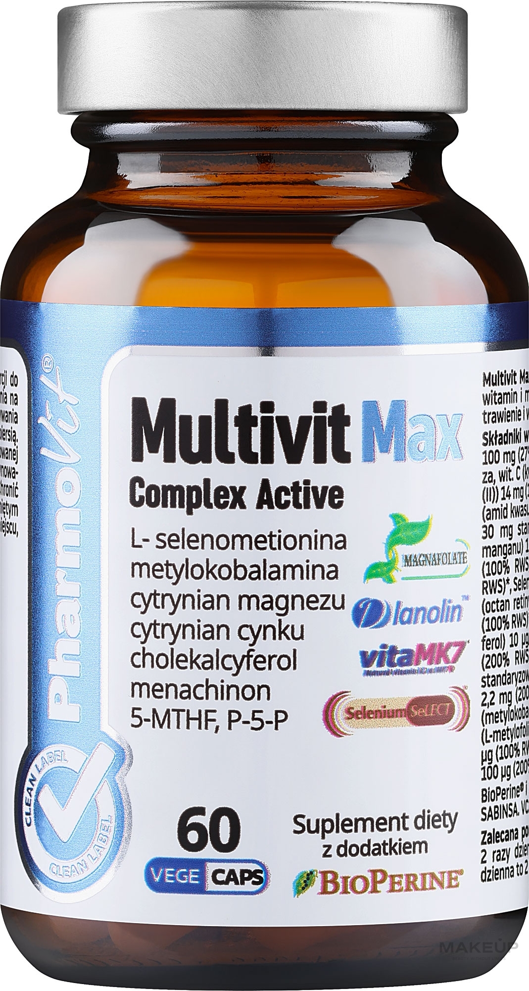 Suplement diety Multivit Max 60 szt. - Pharmovit Clean Label — Zdjęcie 60 szt.