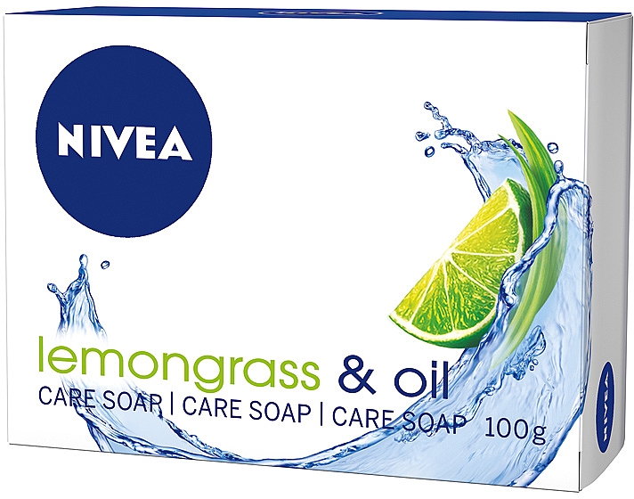 Pielęgnujące kremowe mydło w kostce Trawa cytrynowa i oleje - NIVEA Lemongrass & Oil Care Soap — Zdjęcie N1