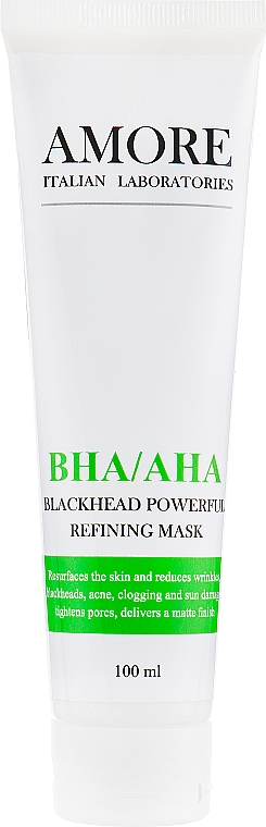 Maska z kwasami przeciw zaskórnikom i trądzikowi - Amore BHA/AHA Blackhead Powerful Refining Mask — Zdjęcie N2