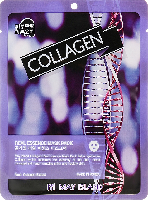 Kolagenowa maseczka do twarzy w płachcie - May Island Real Essence Collagen Mask Pack — Zdjęcie N1