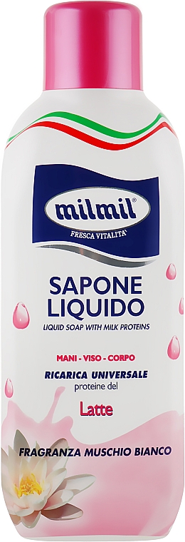 Mydło w płynie z proteinami mleka i białym piżmem - Mil Mil — Zdjęcie N1