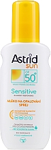 Przeciwsłoneczne mleczko w sprayu do skóry wrażliwej SPF 50 - Astrid Sun Sensitive — Zdjęcie N1