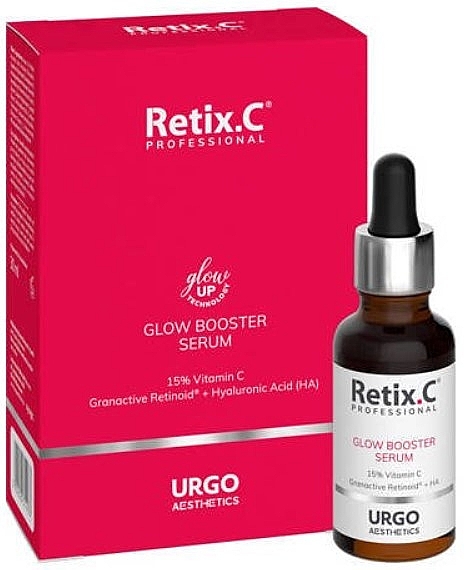 Rozjaśniające serum przeciwstarzeniowe do twarzy z witaminą C i retinoidami - Retix.C Glow Booster Serum — Zdjęcie N1