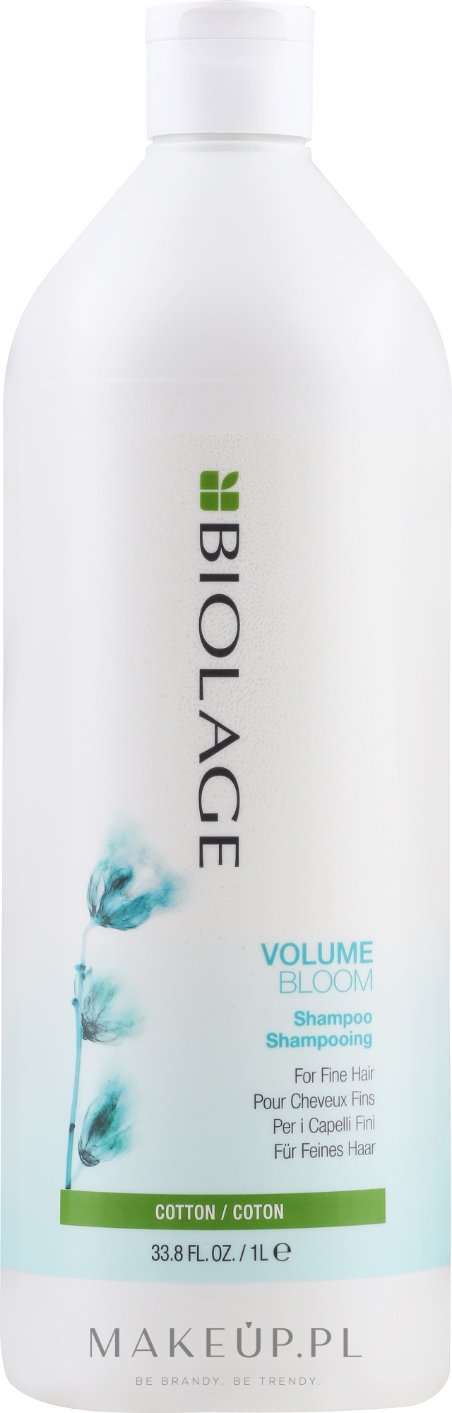 Szampon zapewniający włosom objętość i blask - Biolage Volumebloom Cotton Shampoo — Zdjęcie 1000 ml