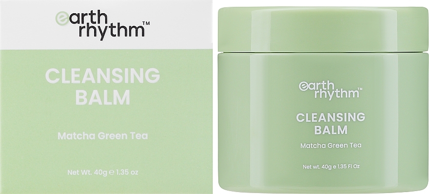 Antybakteryjny balsam do mycia twarzy Matcha i zielona herbata - Earth Rhythm Matcha Green Tea Cleansing Balm — Zdjęcie N1